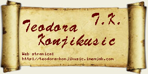 Teodora Konjikušić vizit kartica